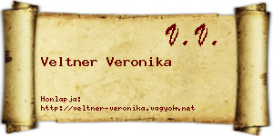 Veltner Veronika névjegykártya